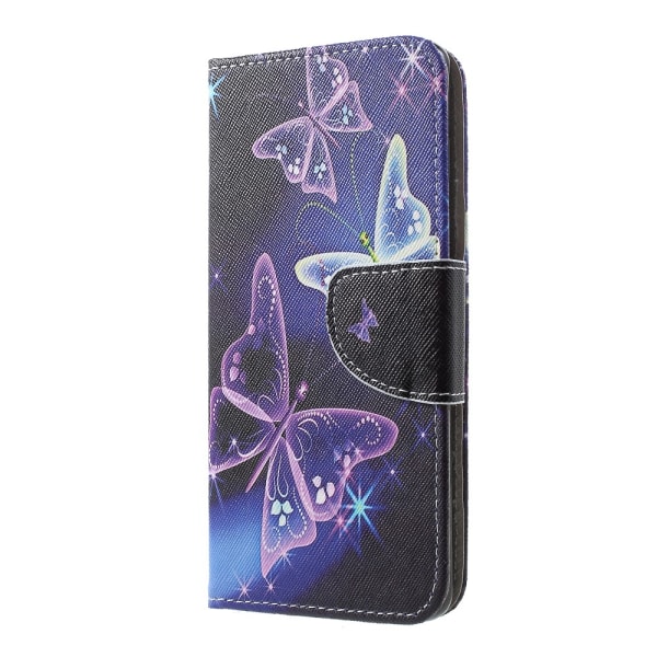 Samsung Galaxy S10+ Plånboksfodral - Vivid Butterflies Svart
