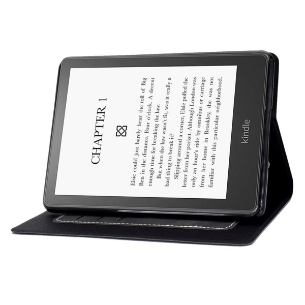 Amazon Kindle Paperwhite 5 ( 2021) jalustan cover - harmaa Black