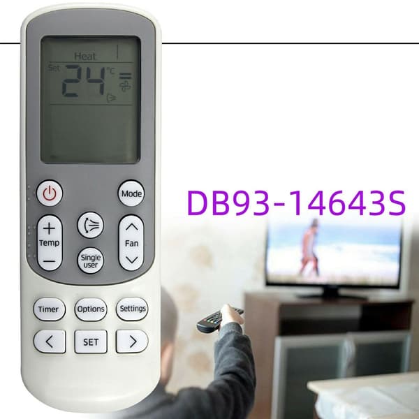 Fjärrkontroll Ersättning för DB93-14643S för Samsung Air Conditioner Vit