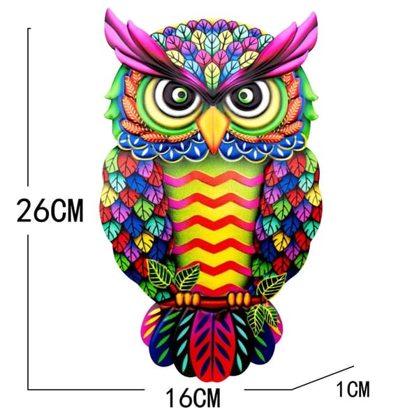 Pöllöseinätarra Puutarhakoriste 26x16x1cm - 3 Multicolor