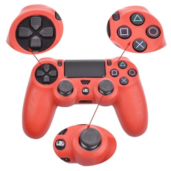Silikone Skin Grip til Playstation 4 PS4 Controller Black Nr. 1