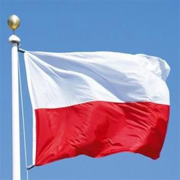 Polen Flagg 90x150 cm banner utendørs innendørs festdekorasjon Red