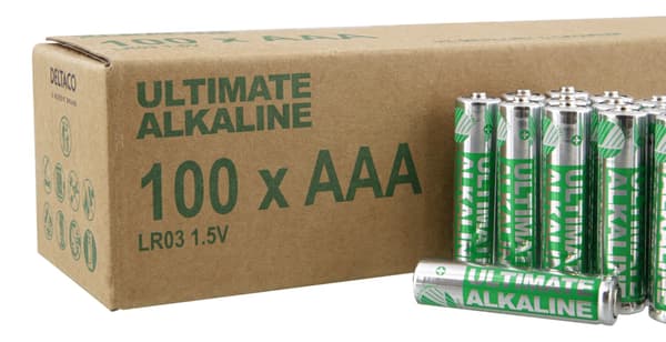 Ultimate Alkaline AAA batteri Svanemærket 1,5V 100 - pak Green