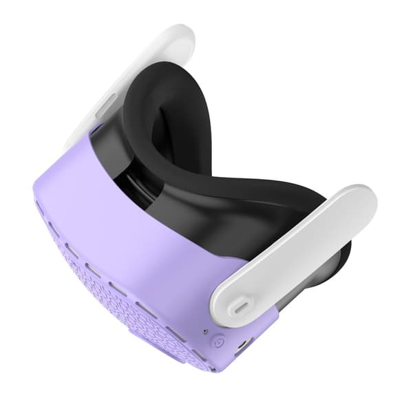 För Meta Quest 3S Skyddsfodral VR Headset Silikonskydd - Lila Lila