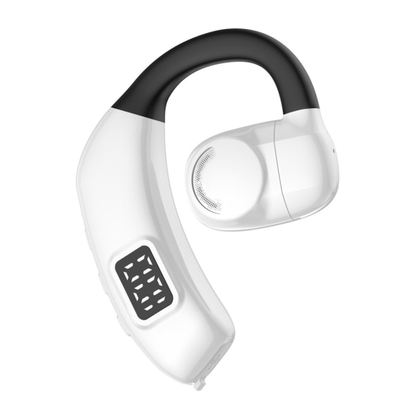 Bluetooth 5.4 yhden korvan kuulokkeet langattomat koukku Valkoin White