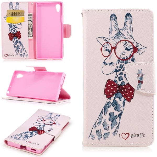 Pattern Printing Wallet Folio Flip Case for Sony Xperia XA1 - London Elements