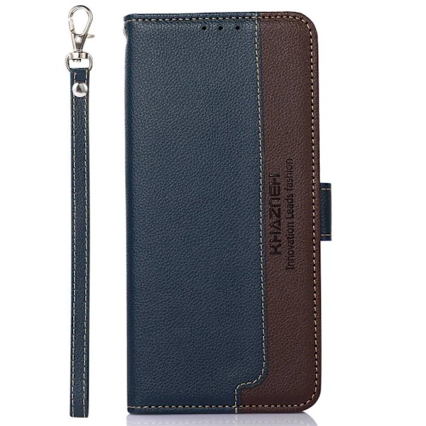 KHAZNEH puhelimen kansi Motorola Edge 30 5G - sininen/ruskea Blue