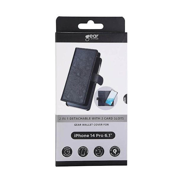 GEAR Pung Sort iPhone 14 Pro Magnetcover Black