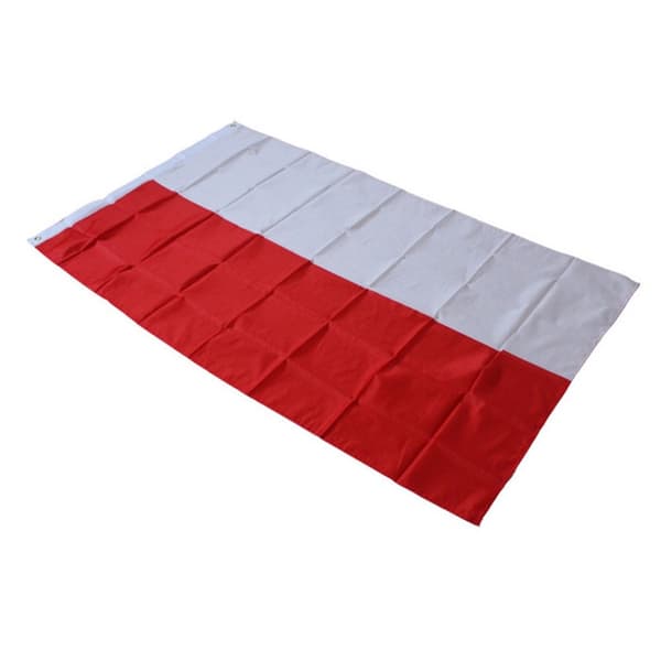 Polen Flagg 90x150 cm banner utendørs innendørs festdekorasjon Red