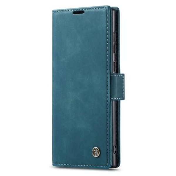 CASEME Retro Lompakkokotelo Samsung Galaxy S23 Ultra - Sininen Blue