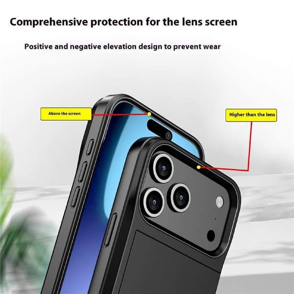 Telefoncover med skydbar kortholder til iPhone 18 Pro / 17 Pro Green