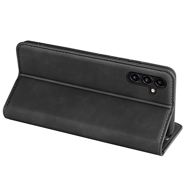 För Samsung Galaxy A14 5G / 4G Plånboksfodral  - Svart Svart