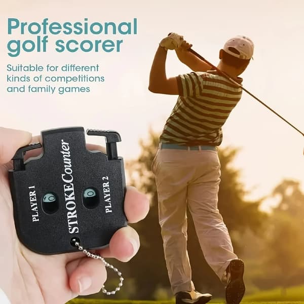 Golfscore Counter Manual Dual Player Stroke Counter Golf White