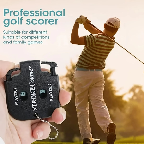 Golfscore tæller manuel Dual Player Slagtæller Golf White