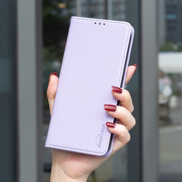 BINFEN COLOR Telefoncover med støtteben til iPhone 18 Pro / 17 Pro Purple