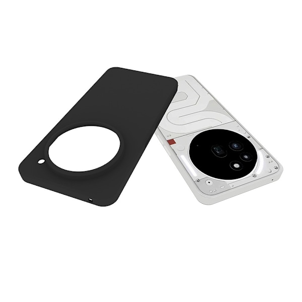 För Nothing Phone (3a) Pro Skal Matt Finish Mjukt TPU Skyddsfodral Black