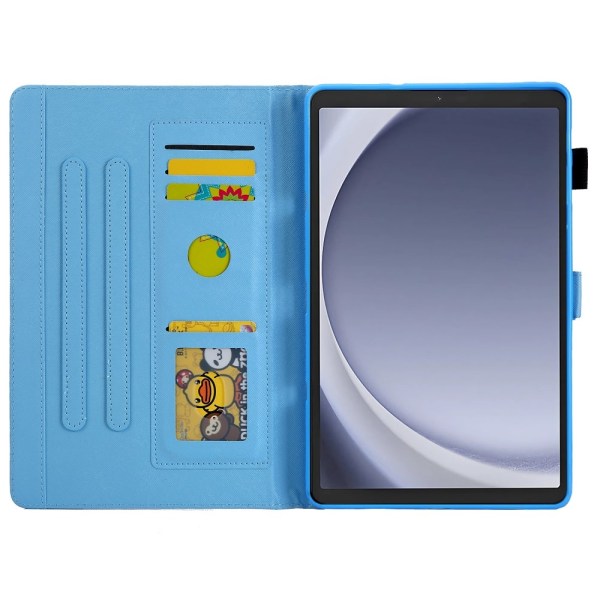Samsung Galaxy Tab A9 Vikbart fodral korthållare - Bubble multifärg