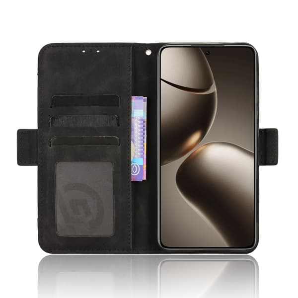 Etui til Xiaomi 15T Pung med Flere Kortlommer - Sort Black