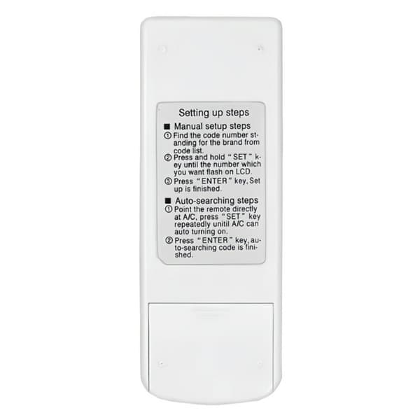 Fjärrkontroll Universal KT-109II för Air Conditioner AC luftkonditionering Vit
