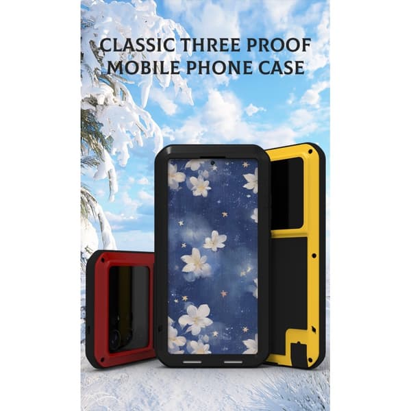 Samsung Galaxy S25 Ultra Case Panserbeskyttelse Case Shell + hærdet glas Black
