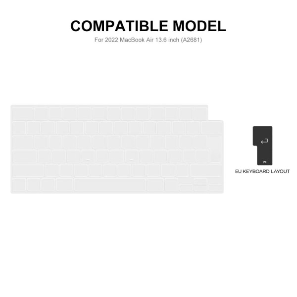 Shell Case Enkay Hat Prince For MacBook Air 13 Tommer A2681 (2022) Transparent