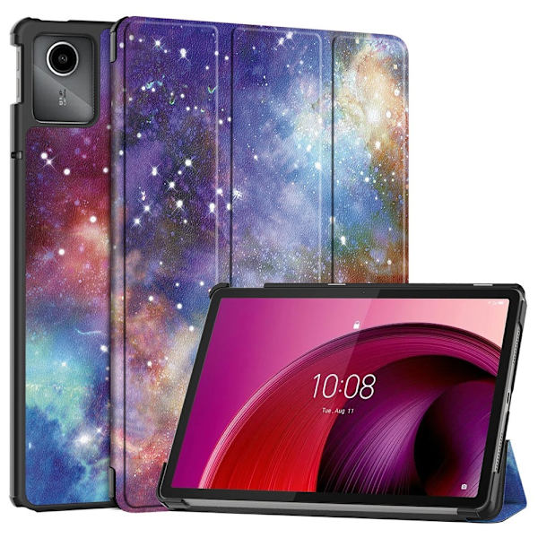 Til Lenovo Tab M11 Trifoldet Stativdæksel - Galaxy Multicolor