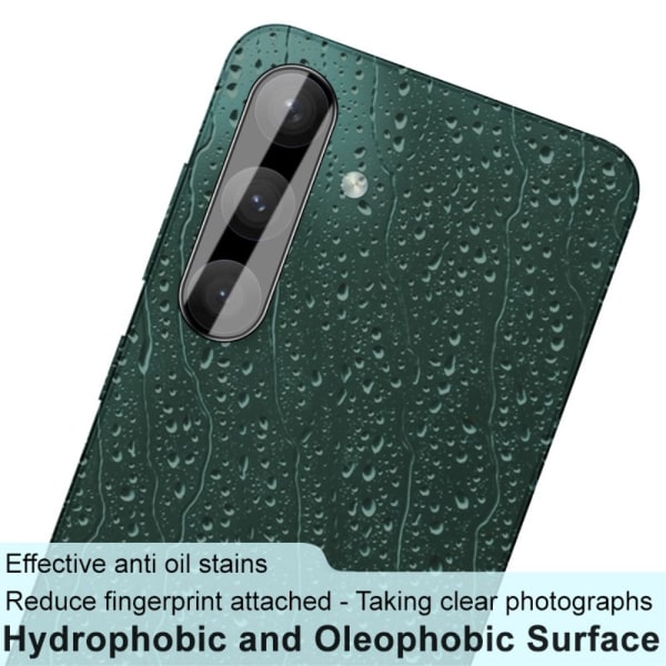 IMAK För Samsung Galaxy S24+ kamera linsskydd härdat glas linsfilm Svart