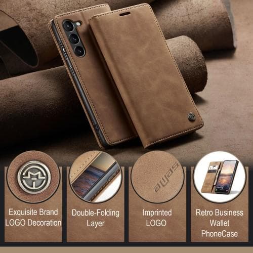 CASEME Retro Pung Taske til Samsung Galaxy S23+ - Brun Brown
