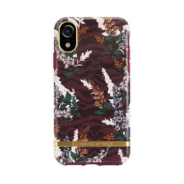 Richmond & Finch skal till IPhone X / XS - Floral Zebra Röd