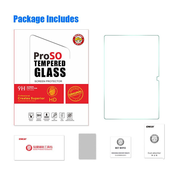 HAT PRINCE Samsung Galaxy Tab A8 10.5 (2021) Härdat Glas 0.33mm Transparent