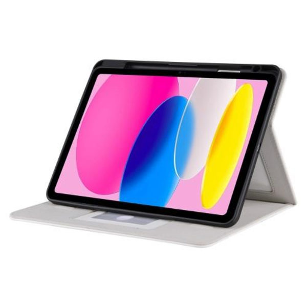 Til iPad 10.9 2022 Gen 10 Sammenleggbart Veske - Hvit White