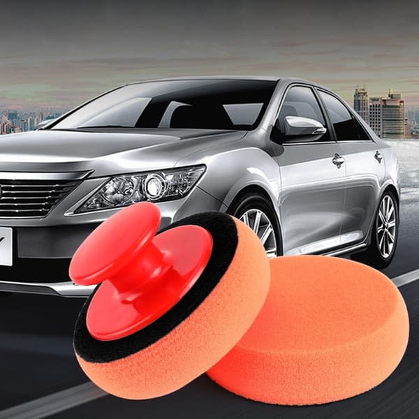 Car Wax Applicator Sponge Soft polering og rengøring af biler Orange