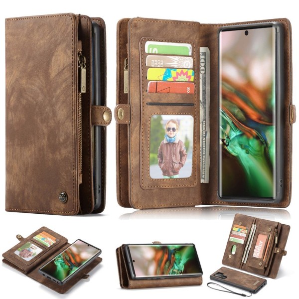 CASEME Samsung Galaxy Note 10 Plus Retro Plånboksfodral - Brun Brun