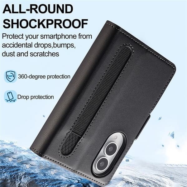 LC.IMEEKE Telefonpungcover med støtte til Samsung Galaxy Z Fold8 Black