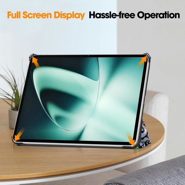 OnePlus Pad Trifold Stand -tabletin suojakotelolle - Graffiti Multicolor