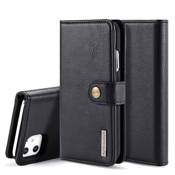 DG.MING iPhone 11 Split Lommebok - deksel I Lær - Svart Black