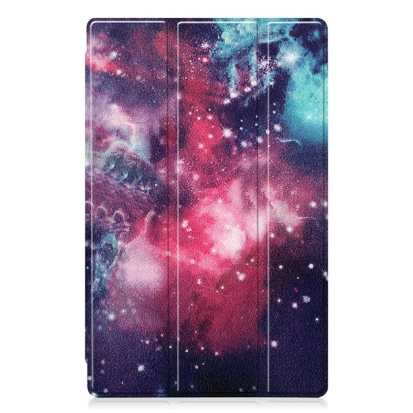 Kolminkertainen telinekotelo Lenovo Tab M10 HD Gen 2: lle - Cosmic Space Multicolor