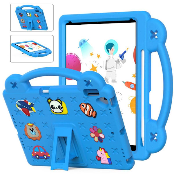 Apple iPad 10.2 2021 2020 2019 EVA Foam Stativdeksel - Lyseblå Blue