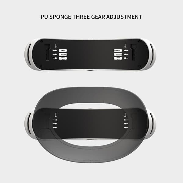 WOLMTT justerbar huvudrem för A Vision Pro VR - headset tillbehör grå