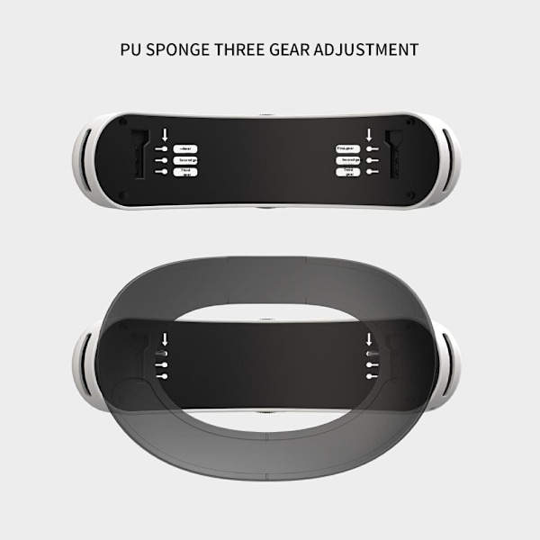 WOLMTT Justerbart Hodebånd for A Vision Pro VR-Hodesett Tilbehør Grey