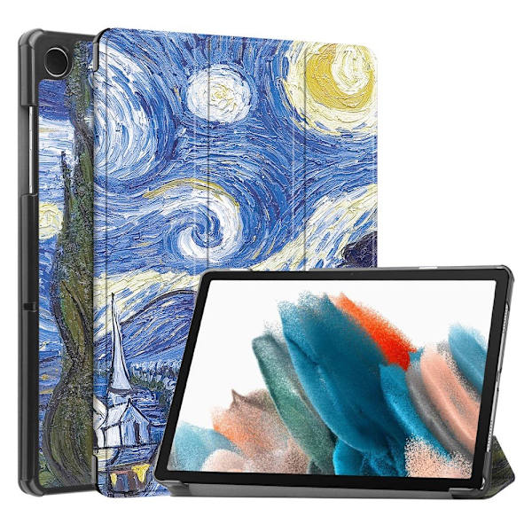 Kolminkertainen telinekotelo Samsung Galaxy Tab A9 8.7" - Painting Multicolor