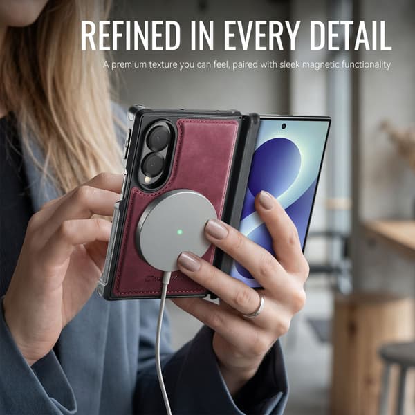 CASEME Magnetisk telefoncover til Samsung Galaxy Z Fold8 Red