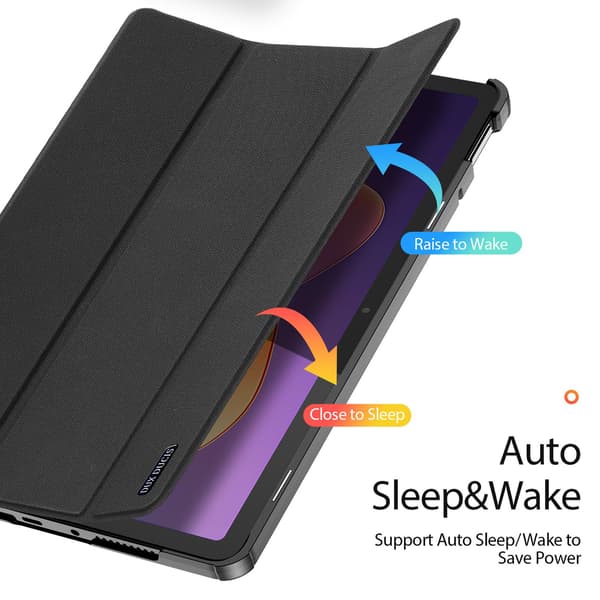 For Xiaomi Redmi Pad 2 Fodral DUX DUCIS Domo-serien Tri-fold Ställ Skyddande Tabletfodral Svart