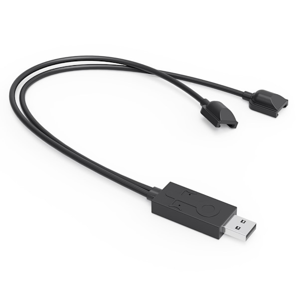Opladerkabel kompatibelt med Nintendo Switch OLED Joy-Con Controller 2 i 1 USB Black