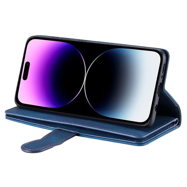 iPhone 17 Kuori Vetoketjutaskulla ja 9 Korttipaikalla Blue