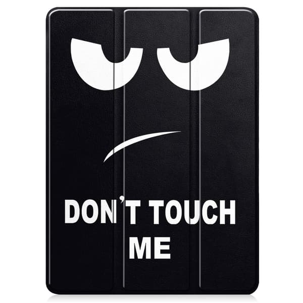 Etui for iPad Pro 11 (2024) med Tri-fold Stativ, Tablettdeksel med Penneholder - Don't Touch Multicolor