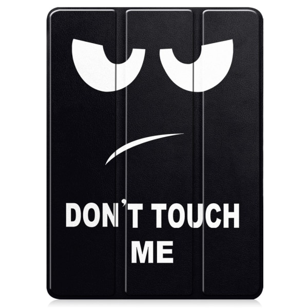 Til iPad Pro 11 (2024) Etui Tre-fold Stativ Tablet Cover med Pen Holder - Don't Touch Multicolor