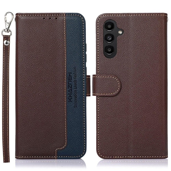 KHAZNEH Telefoncover til Samsung Galaxy A14 - Brun/Blå Brown