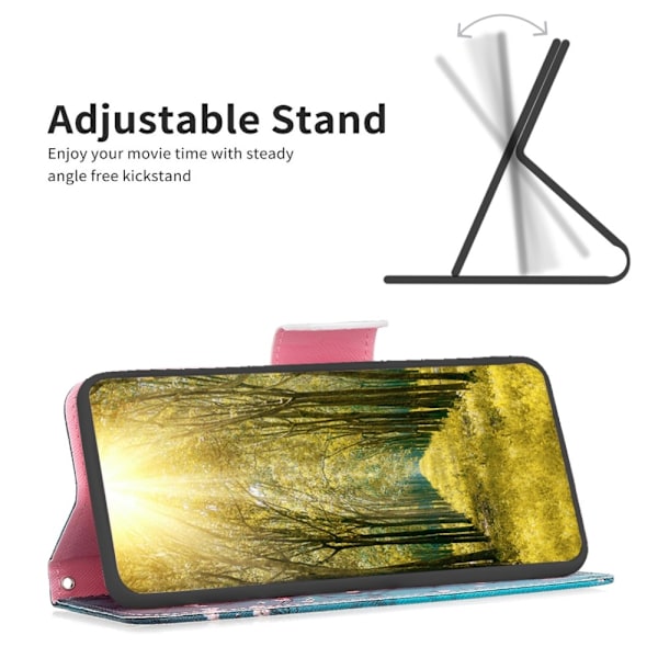 Til Sony Xperia 1 VI tegnebogstativetui mønstertelefoncover Multicolor