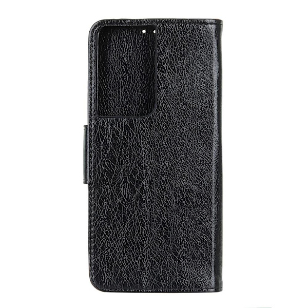 Samsung Galaxy S21 Ultra Plånboksfodral Textured Split - Svart Svart